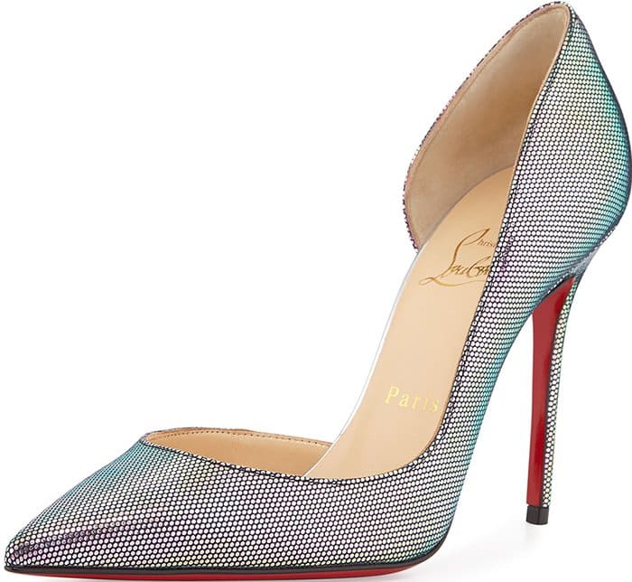 Christian Louboutin Iriza Iridescent Red Sole Pumps