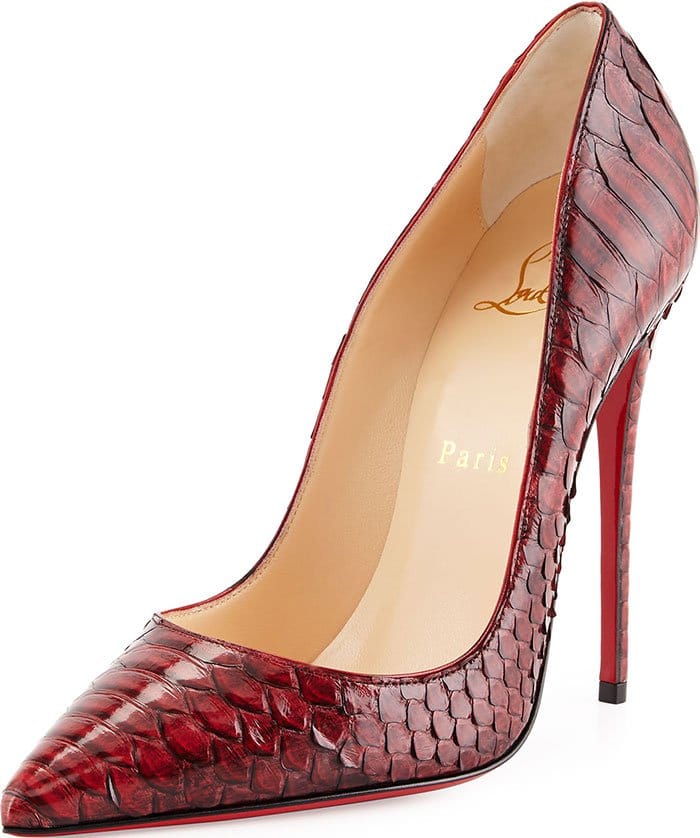 Red Python Christian Louboutin So Kate Pumps
