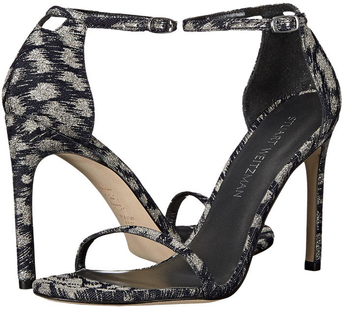 Stuart Weitzman Bridal Evening Collection Nudistsong in Navy Galaxy Denim