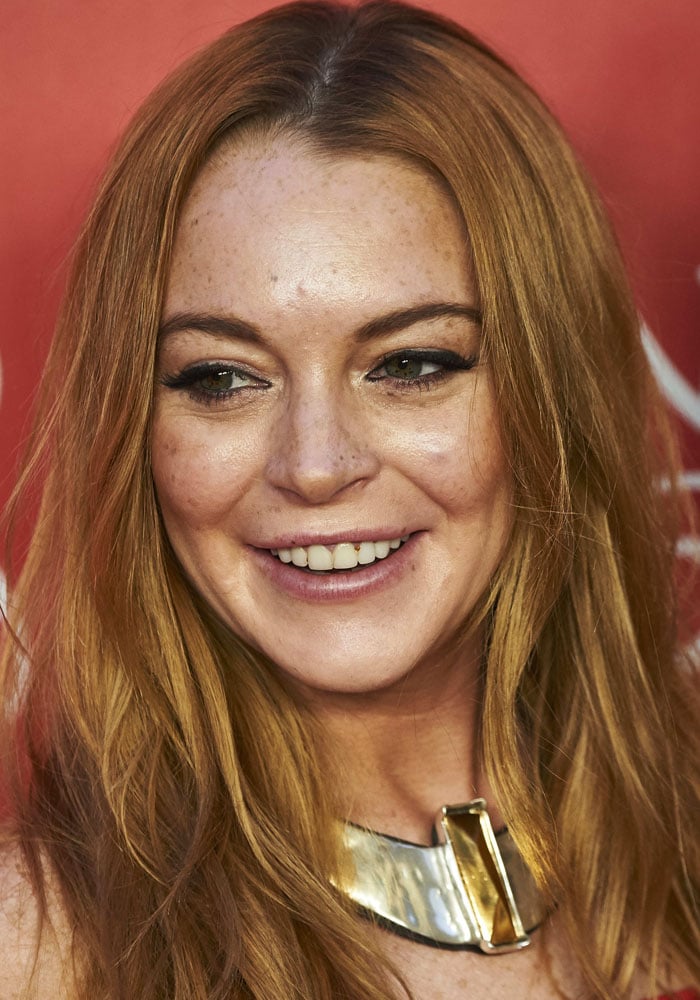 Lindsay Lohan at UNOde50's 20th anniversary held at the Palacio de Saldaña in Madrid, Spain on June 10, 2016