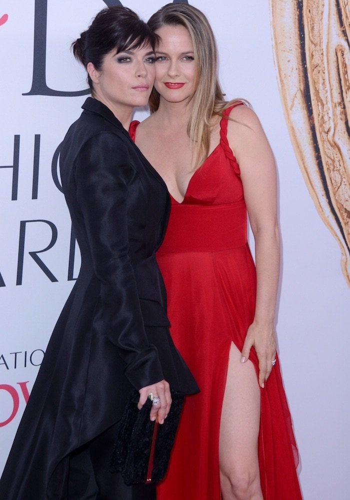 Alicia Silverstone and Selma Blair both wore outfits from American fashion designer Christian Siriano at the 2016 CFDA Fashion Awards