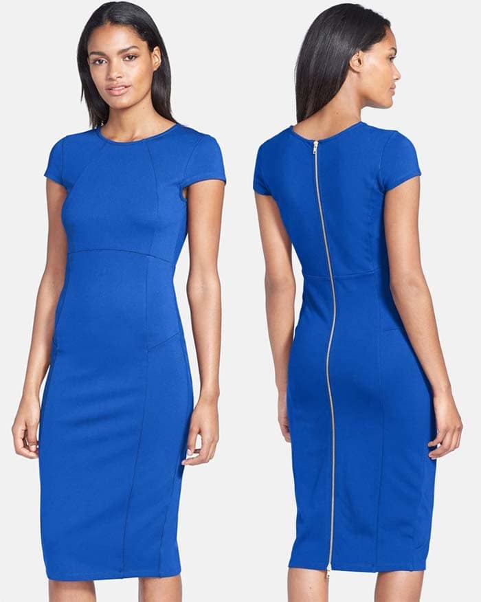 Felicity Coco Seamed Pencil Dress