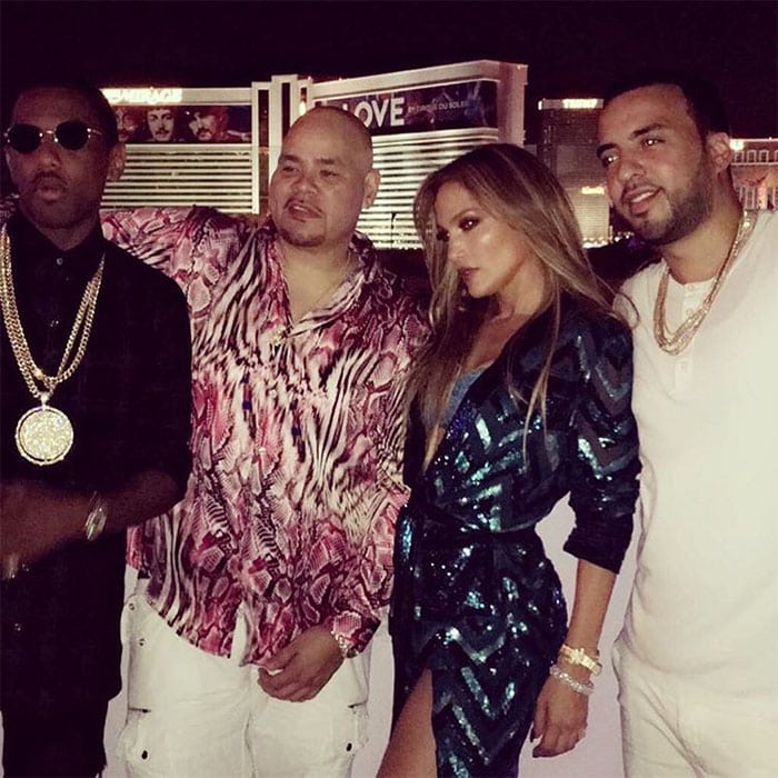 Jennifer Lopez celebrates her birthday in Las Vegas alongside longtime collaborators Fat Joe and French Montana
