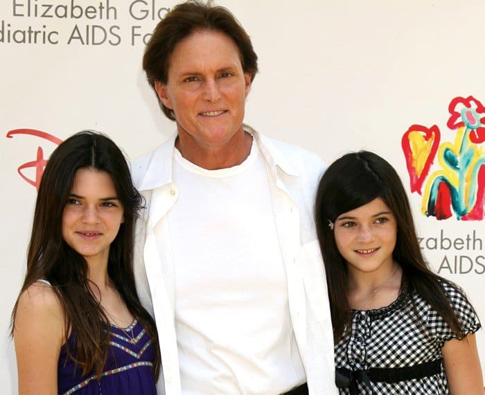 Kendall Jenner, Bruce Jenner and Kylie Jenner