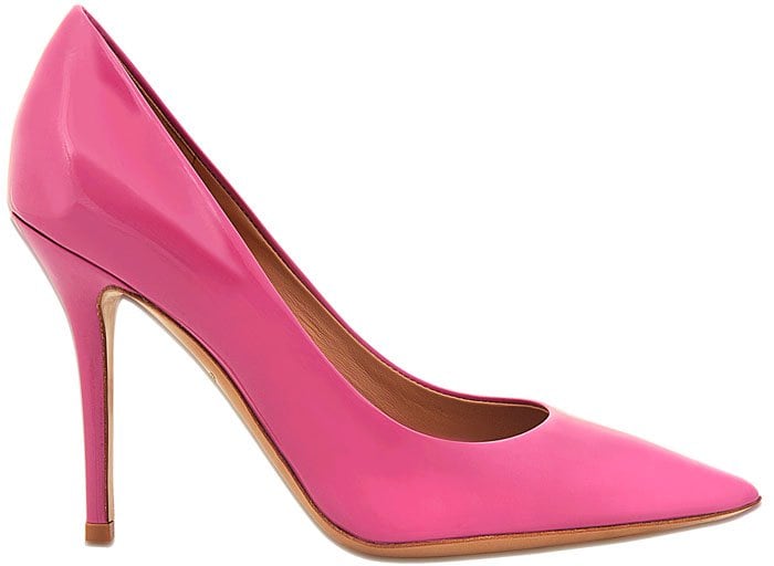 Pink Salvatore Ferragamo "Susie" Patent Pumps