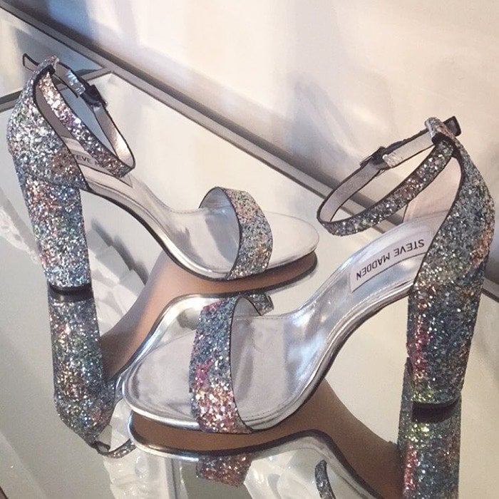 Steve Madden Carrson Glitter Multi Heels