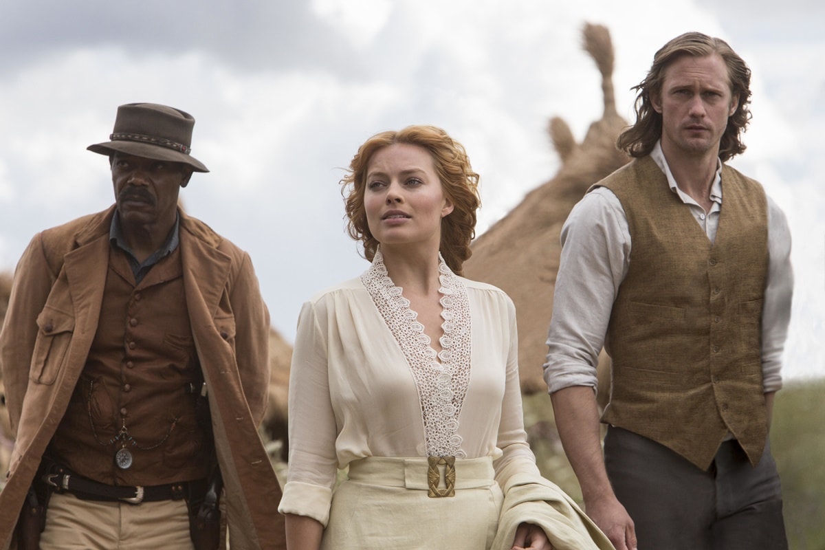 Alexander Skarsgård played the character John Clayton/Tarzan, Margot Robbie played Jane Porter, and Samuel L. Jackson played George Washington Williams in The Legend of Tarzan