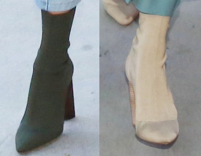 Kendall Jenner and Hailey Baldwin both wear Yeezy boots to an Adele concert
