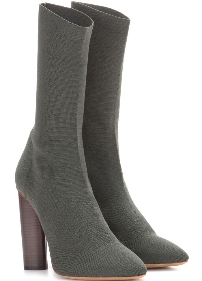 YEEZY Season 2 Knit Low Boots Green
