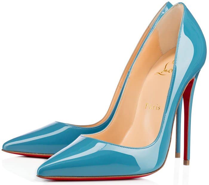 Christian Louboutin “So Kate” Pumps Celeste Patent Leather