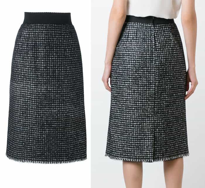 Dolce  Gabbana Boucle Midi Skirt