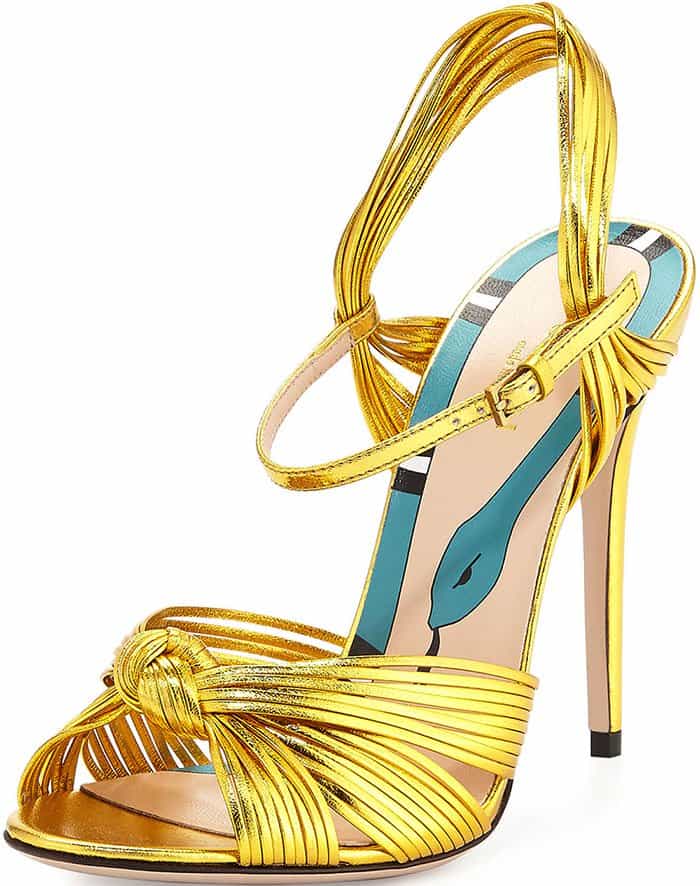 Gucci Allie Knotted Strappy Sandals