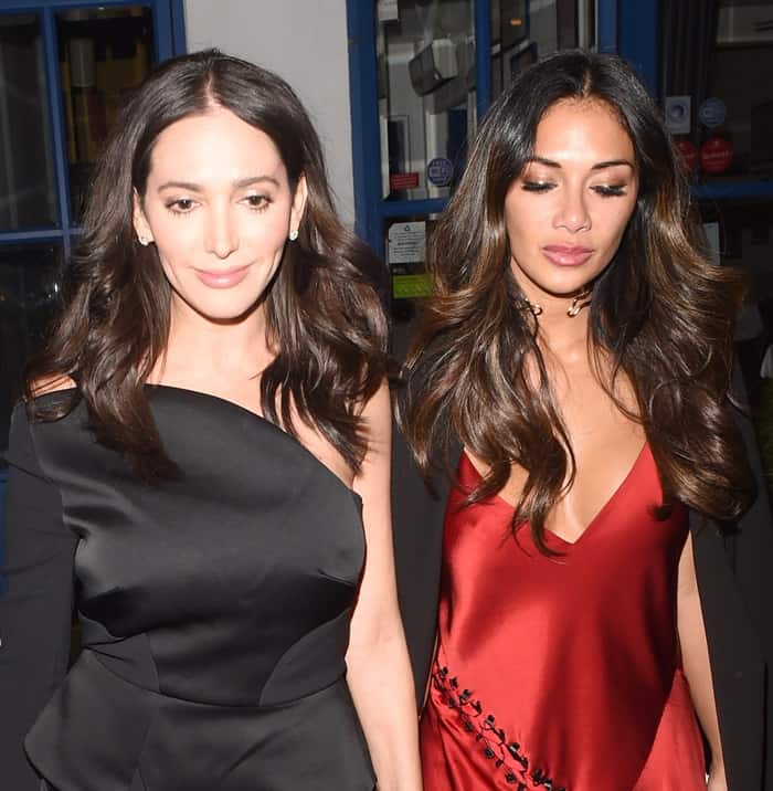 Nicole Scherzinger had been in attendance at La Famiglia restaurant in London when paparazzi captured her with Lauren Silverman