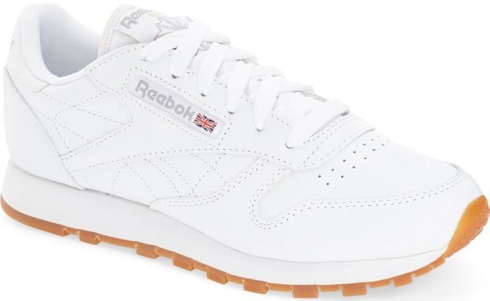 White Reebok "Classic" Leather Sneakers