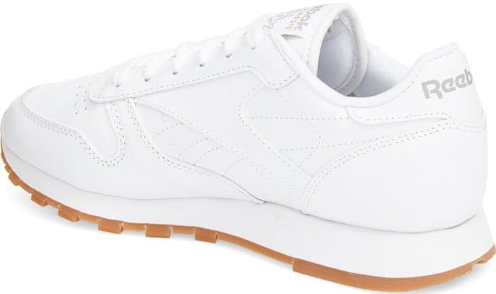 White Reebok "Classic" Leather Sneakers