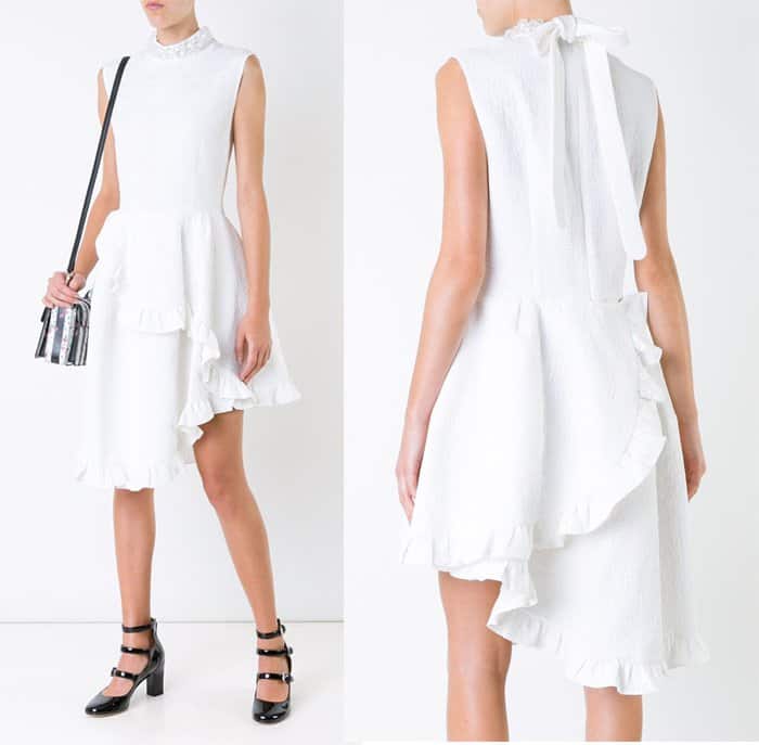 Simone Rocha Ruffled Asymmetric Dress