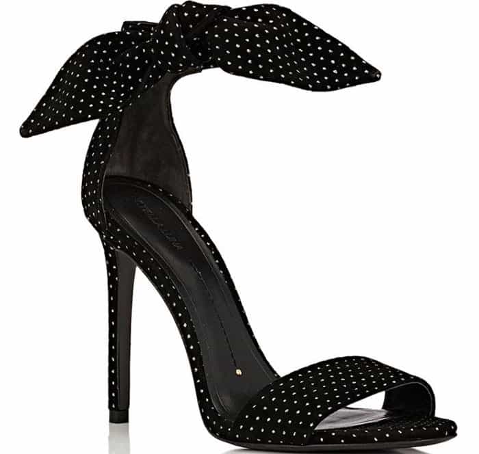 Stella Luna Gabardine Ankle-Tie Sandals