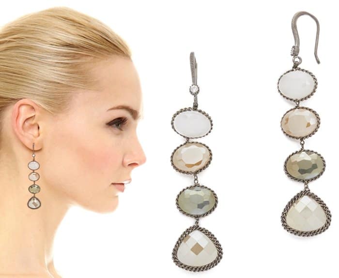 Theia Jewelry Lizzie Linear Drop Earrings