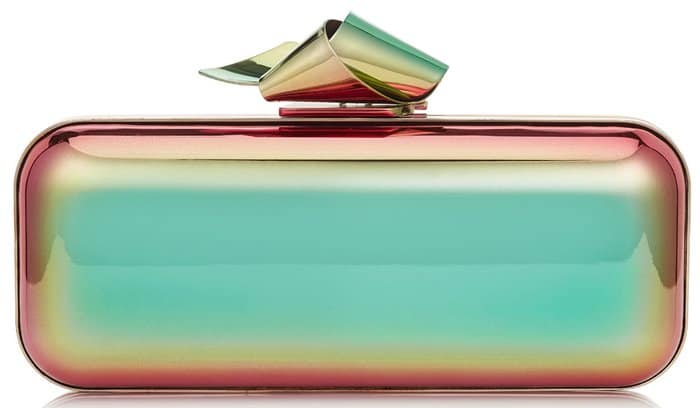 Jimmy Choo Cloud Tube Clutch in Holographic