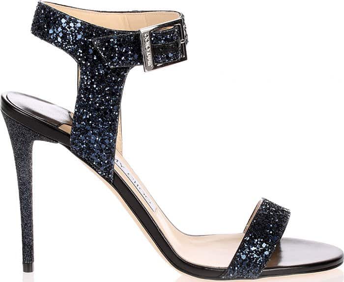 Jimmy Choo "Truce" Glitter Sandals