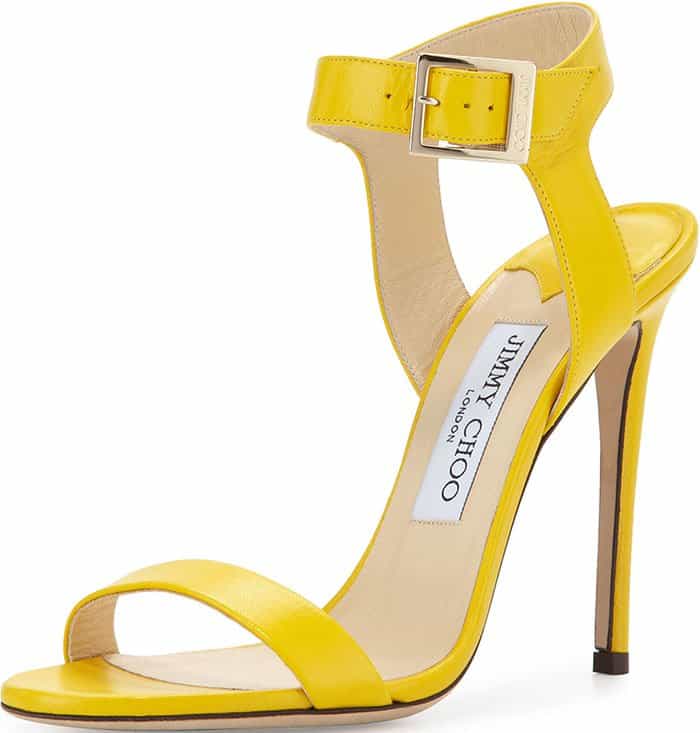 Jimmy Choo "Truce" Yellow Sandals