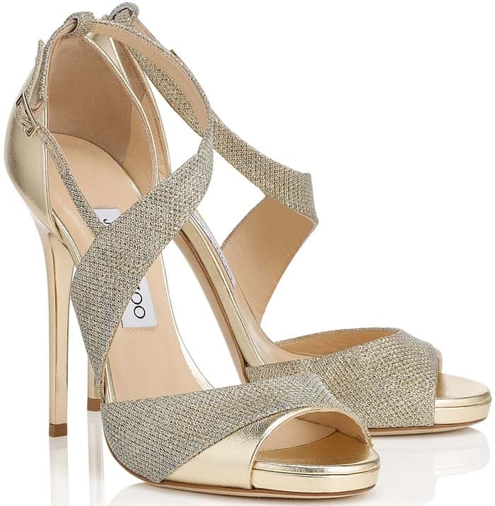 Jimmy Choo 'Tyne' 120 Open Toe Leather Sandals