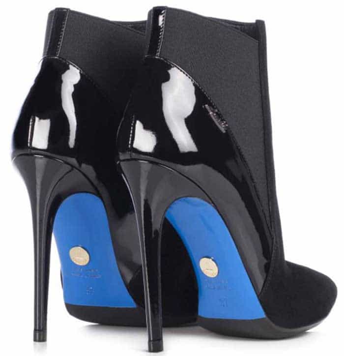 Loriblu Suede and Patent Booties