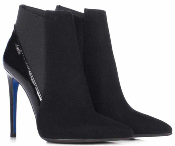 Loriblu Suede and Patent Booties