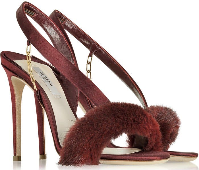 Olgana Paris L'Amazone Sandals Burgundy