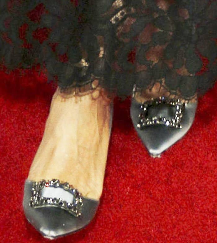 Sarah Jessica Parker recreates the Manolo Blahnik "Hangisi" with her SJP by Sarah Jessica Parker "Mary" pumps