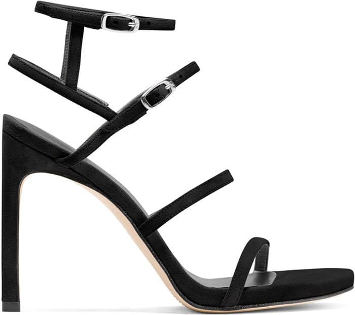 Black Strappy Stuart Weitzman Courtesong Sandals