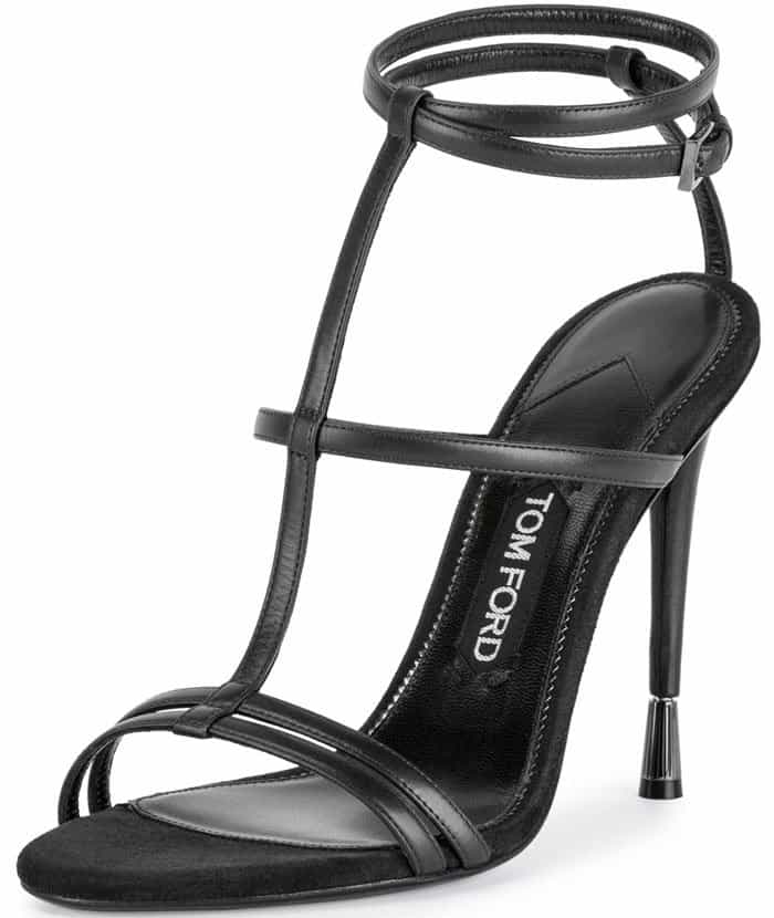 Tom Ford Leather T-Strap Sandals