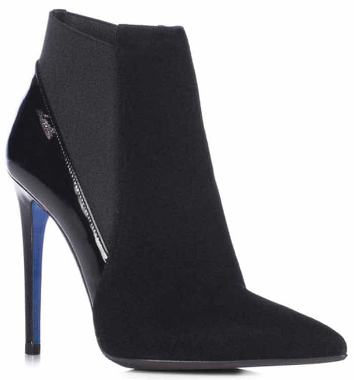 Loriblu Suede and Patent Booties