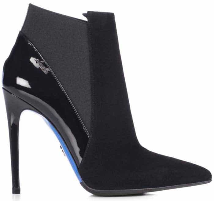 Loriblu Suede and Patent Booties