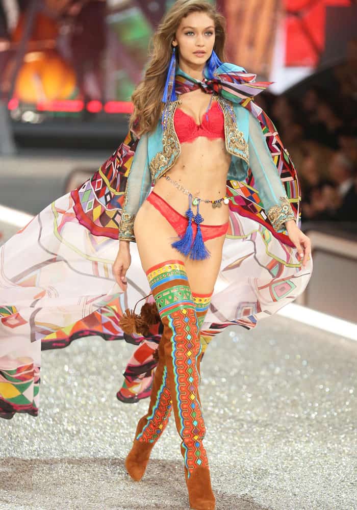 Gigi Hadid's sophisticated meets the child-at-heart boots
