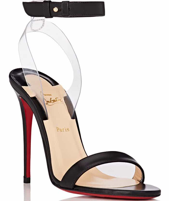 Christian Louboutin "Jonatina" Leather PVC Sandals