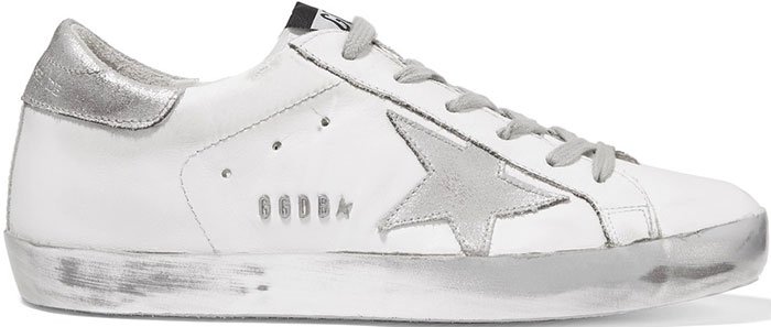Golden Goose Deluxe Brand "Super Star" Leather Sneakers