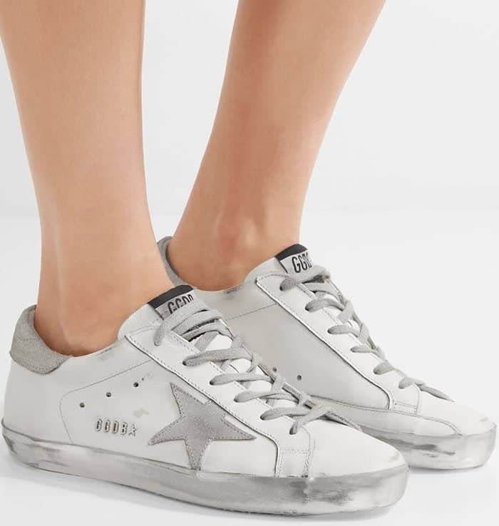 Golden Goose Deluxe Brand "Super Star" Leather Sneakers