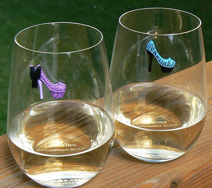 High Heels Wine Glass Charms Magnetic Drink Markers