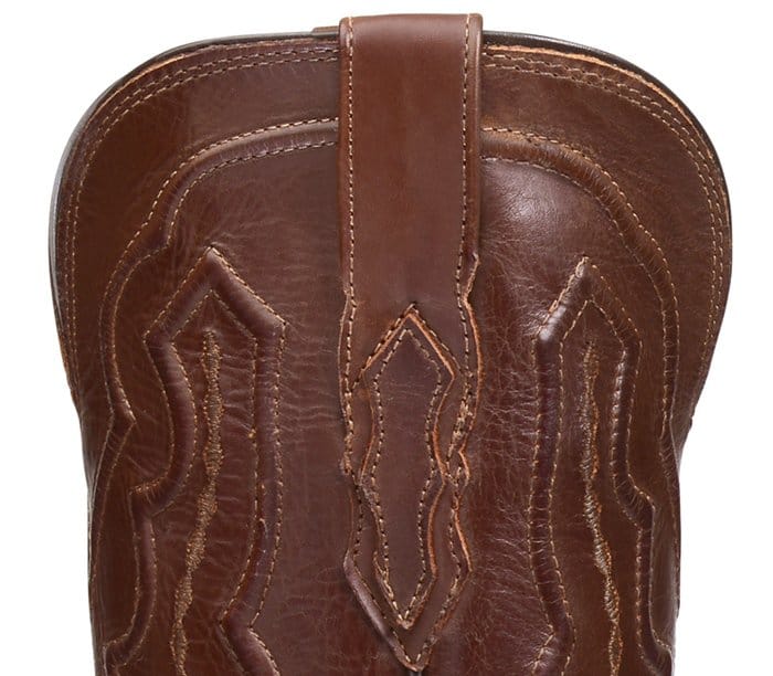 Lucchese artisans carefully guide the needle through the leather by hand, creating the beautiful stitch patterns that Lucchese cowboy boots are known for