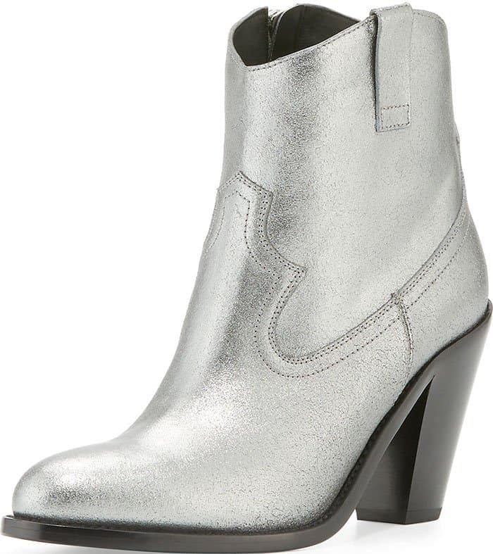 Saint Laurent 'Curtis' 80mm Western Ankle Boot