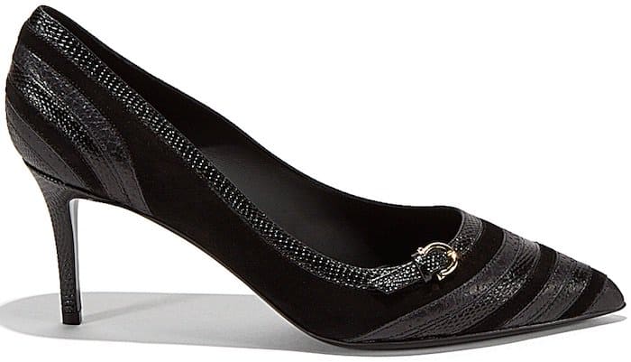 Salvatore Ferragamo Pumps in Suede and Calfskin