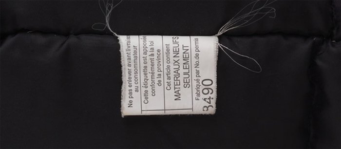 No hologram and messy tag on a fake product