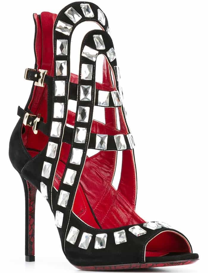 Cesare Paciotti Studded Suede Sandals