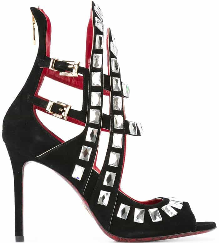 Cesare Paciotti Studded Suede Sandals
