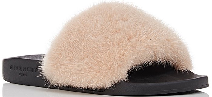 Givenchy Fur Slide Sandal