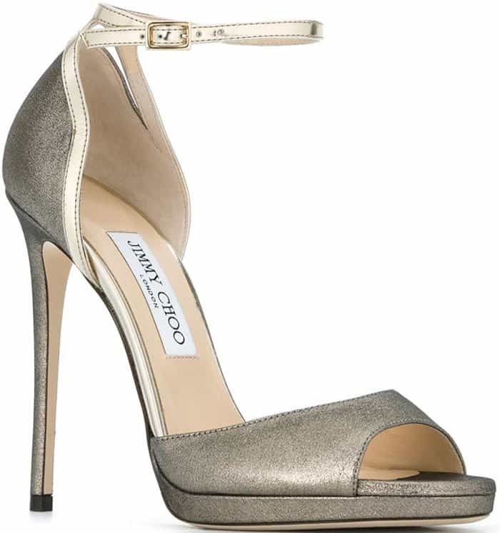 Jimmy Choo Pearl Glitter Sandals