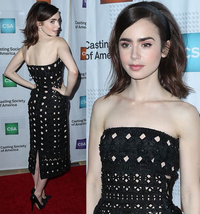 Lily Collins at the 2017 Annual Artios Awards in Beverly Hills on January 19, 2017