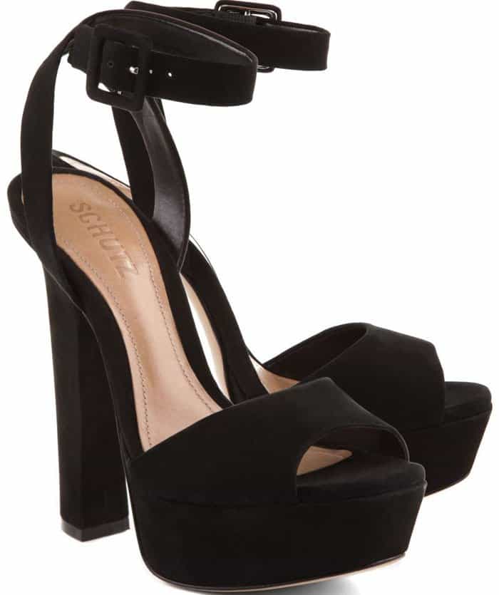 Black Schutz "Amatista" Platform Sandals