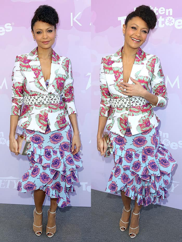 Thandiwe Newton at Variety's Celebratory Brunch Event For Awards Nominees, benefitting Motion Picture Television Fund, at Cecconi's in West Hollywood, California, on January 28, 2017